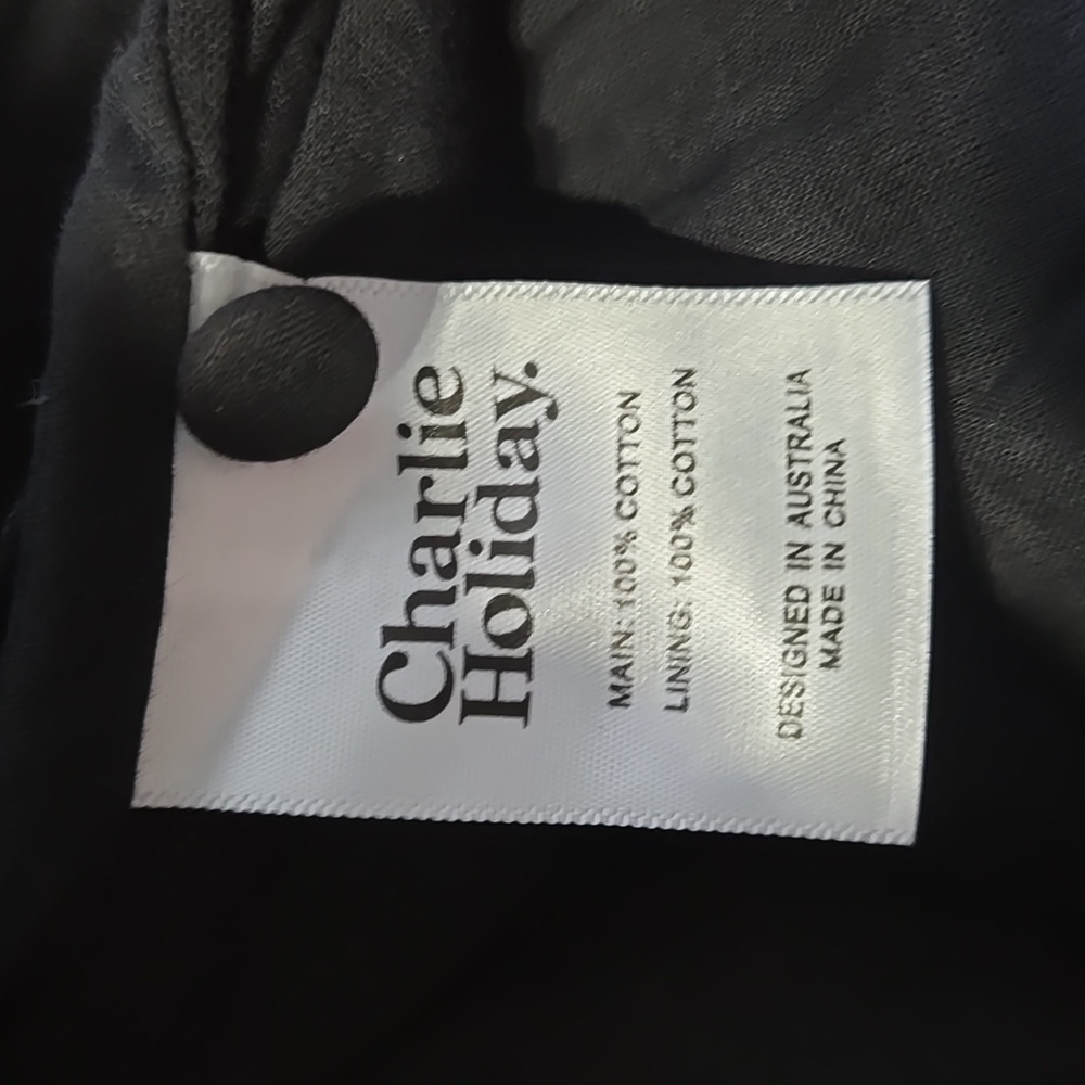 Charlie Holiday Anthropologie Isla Mini Dress Black Medium - Picture 8 of 11